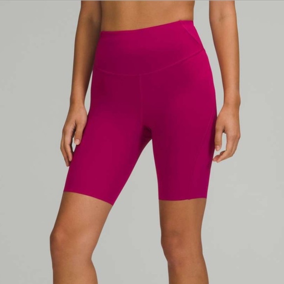 lululemon athletica Pants - Lululemon Base Pace High-Rise Short 8" in Wild Berry Women’s Size 4 EUC